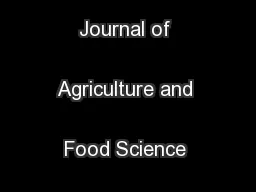 International Journal of Agriculture and Food Science Technology
...