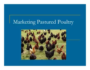 Marketing Pastured Poultry