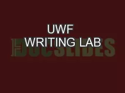 UWF WRITING LAB