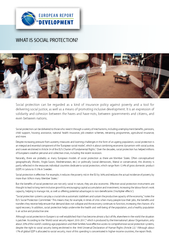 WHAT IS SOCIAL PROTECTION?