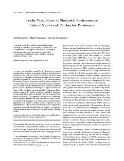 vol.159,no.2theamericannaturalistfebruary2002PatchyPopulationsinStocha