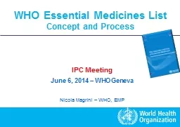 WHO Essential Medicines List