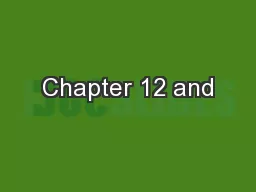 Chapter 12 and