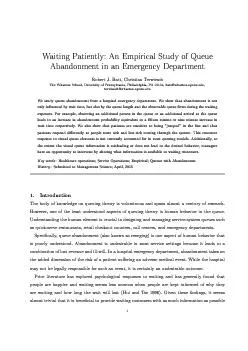 WaitingPatiently:AnEmpiricalStudyofQueueAbandonmentinanEmergencyDepart