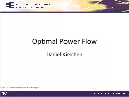 Optimal Power Flow
