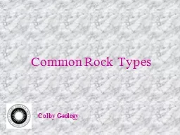 Common Rock Types