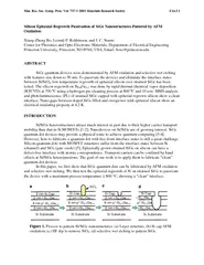 NANOPATTERINGOFSi/SiGeBYAFMOXIDATIONSemiconductornanodevicesareusually