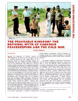 Winter 2006-2007Canadian Military JournalTHE PEACEKEEPING DEBATE
...