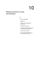 10 Making elements of pay pensionable  10.1    What is pensionable   B