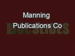 Manning Publications Co