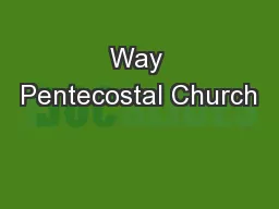 Way Pentecostal Church