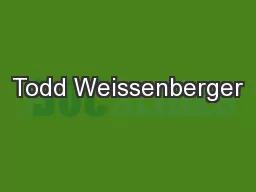 Todd Weissenberger