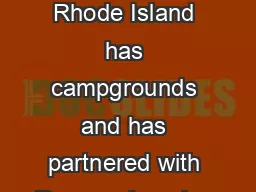 RI STATE CAMPING POLICIES RI State Parks Campgrounds Rhode Island has campgrounds and