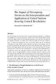 The European Journal of International Law Vol. 16 no.1 