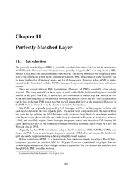 Chapter11PerfectlyMatchedLayer11.1IntroductionTheperfectlymatchedlayer