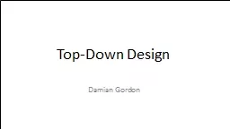Top-Down Design