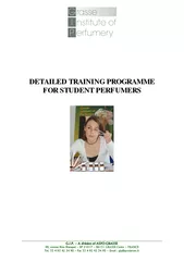 DETAILED TRAINING PROGRAMME FOR STUDENT