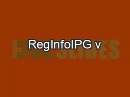 RegInfoIPG v