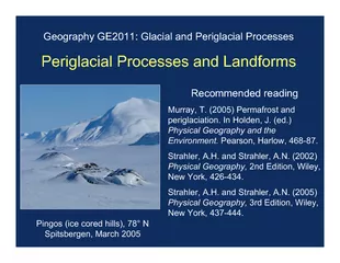 Geography GE2011: Glacial and Periglacial Processes