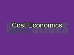 Cost Economics