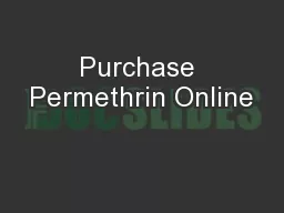 Purchase Permethrin Online