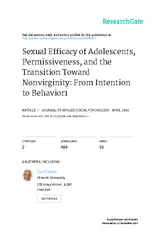 Efficacy of Adolescents, Permissiveness, and the Transition Department
