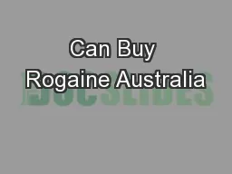 Can Buy Rogaine Australia