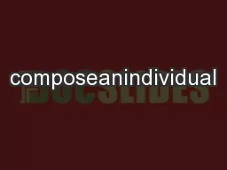 composeanindividual