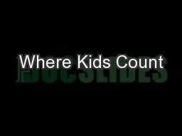 Where Kids Count