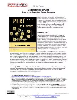 Understanding PERT Programme Evaluation Review Technique