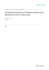 Possibilistic Pertinence Feedback and Semantic  Networks for Goal
