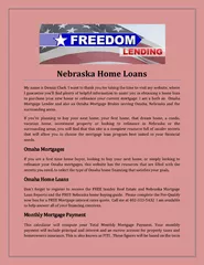 Nebraska Home Loans
