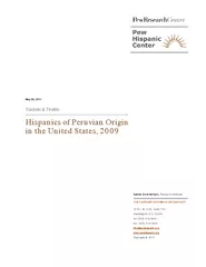 May 26, 2011Statistical ProfileHispanics of PeruvianOriginin the Unite