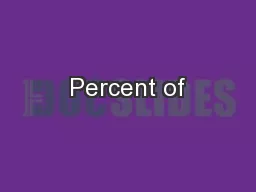 Percent of