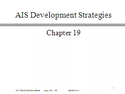 1 AIS Development Strategies
