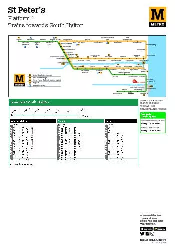 Metro timetable St Peter’s