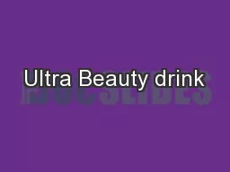 Ultra Beauty drink