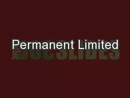 Permanent Limited
