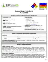 Material Safety Data SheetPhenol MSDS