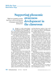 Phonemic awareness may be better under-stood when placed in the contex