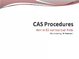 CAS Procedures