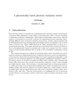 2Phoneticsimilarity2.1Methods2.1.1ScopeofprojectDatacomefromfourtraine