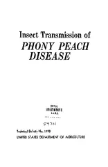 Insect Transmission of PHONY PEACH DISEASE 59701 1