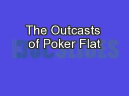 The Outcasts of Poker Flat