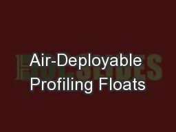 Air-Deployable Profiling Floats