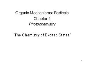 Organic Mechanisms: Radicals
