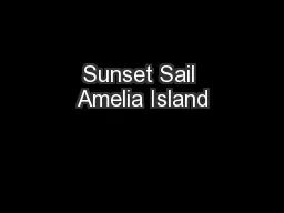 Sunset Sail Amelia Island
