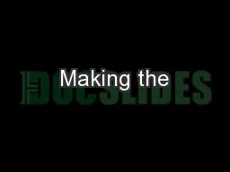 Making the