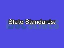 State Standards: