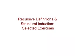 Recursive Definitions &